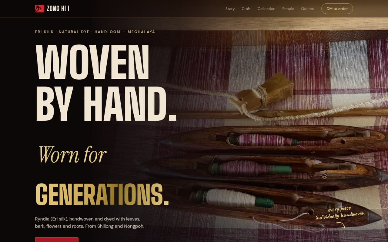 Zong Hi I website homepage